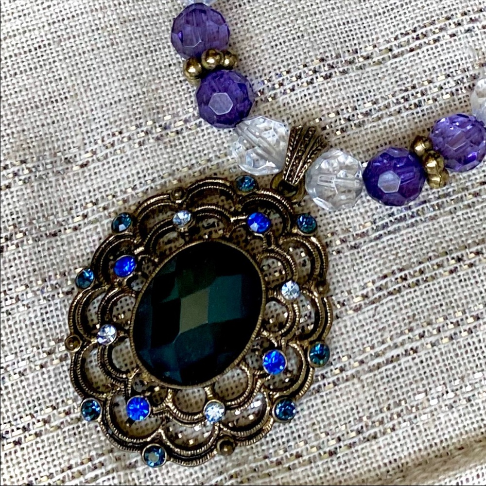 Blue necklace - Picture 3 of 4